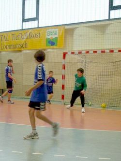 “Jodel“ Johann bei der Erwärmung. 