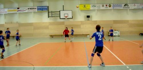 Mannschaftliche Erwärmung in Lommatzsch